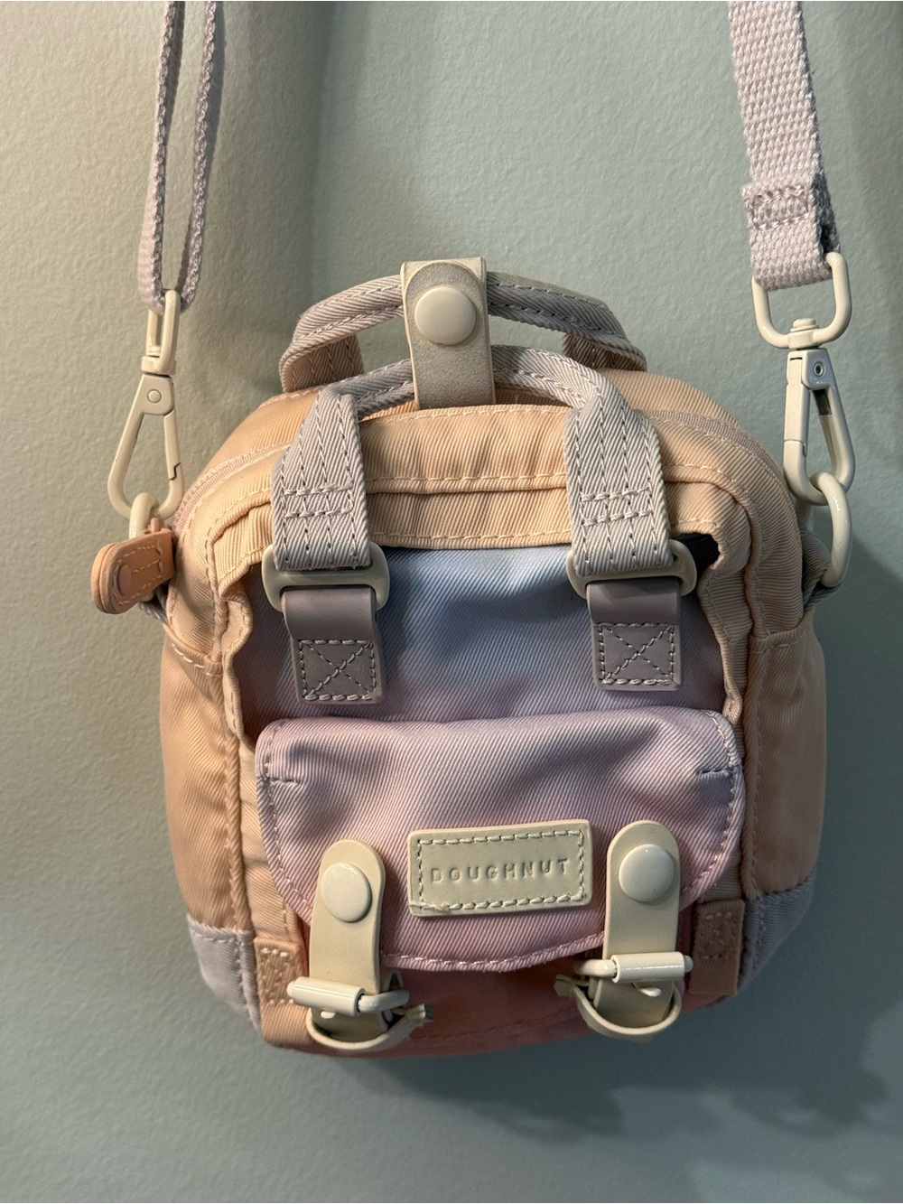 Doughnut Macaroon Tiny Sky Series Sunrise Mini Crossbody Backpack Bag